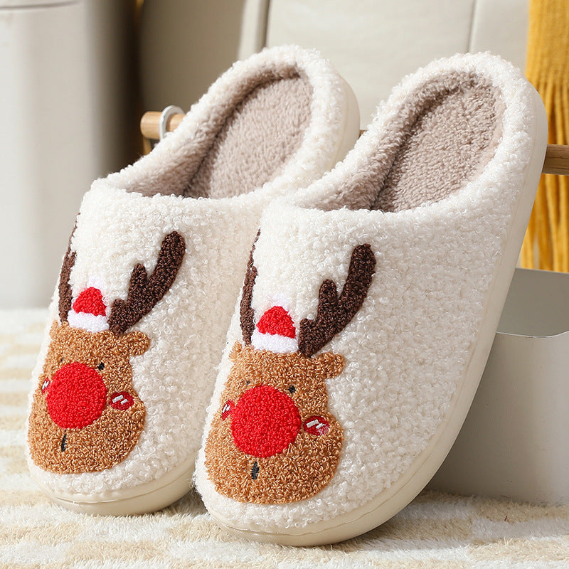 Elk Christmas Slippers