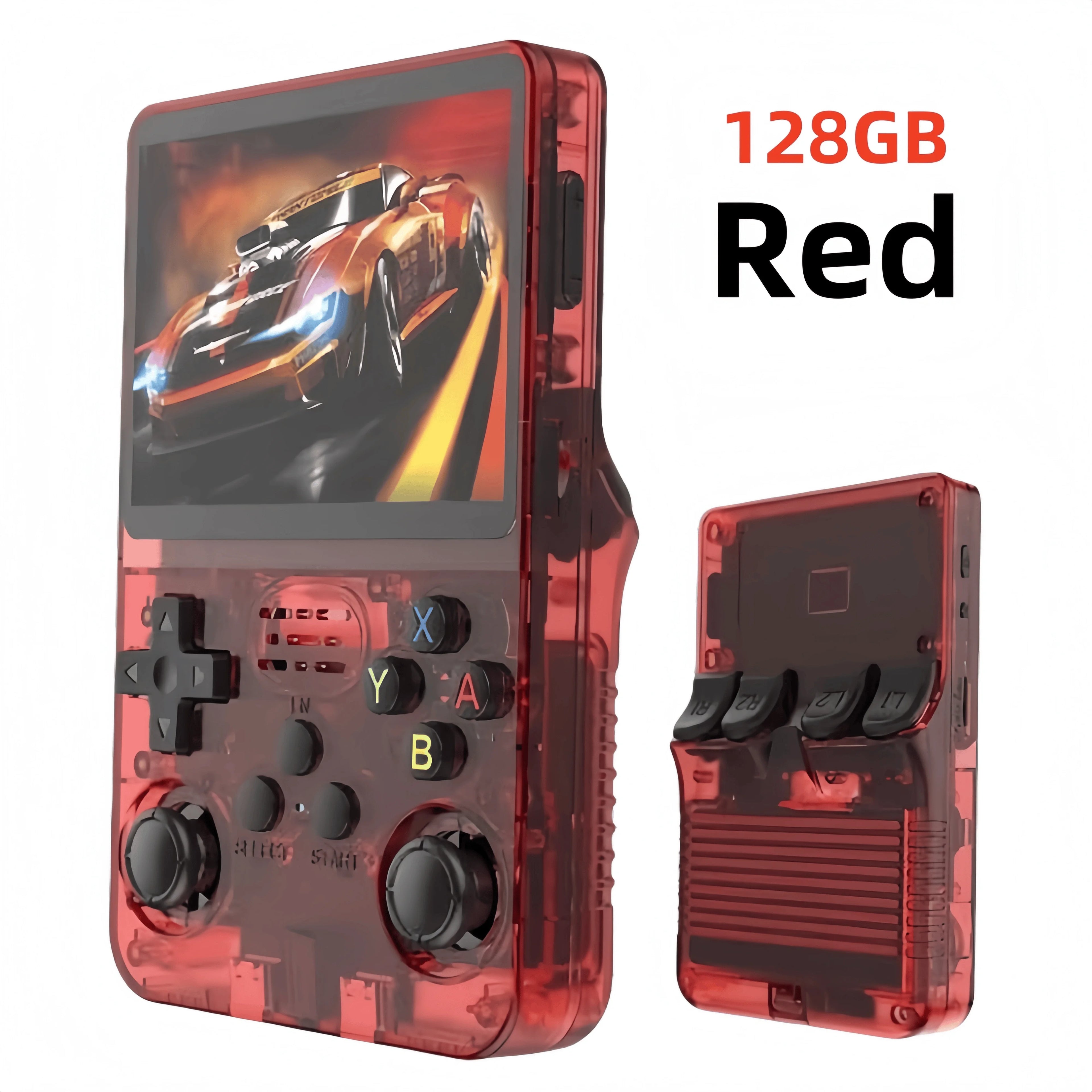 Retro R36S Handheld Video Game Console 3.5 Inch IPS Screen Portable Pocket Player with 128GB Preloaded Games Linux System