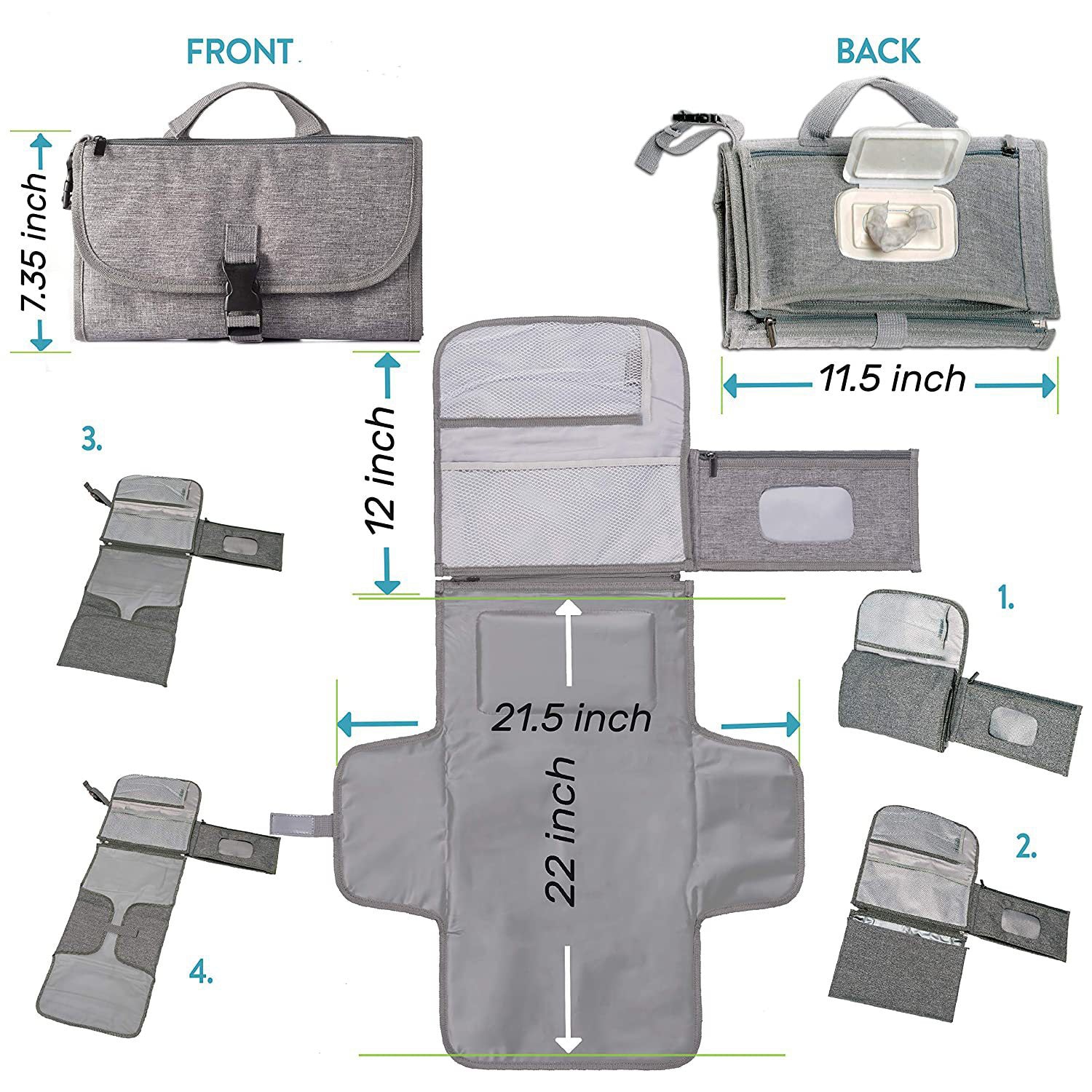 Kidfinity Multi-Functional Baby Diaper Changing Bag